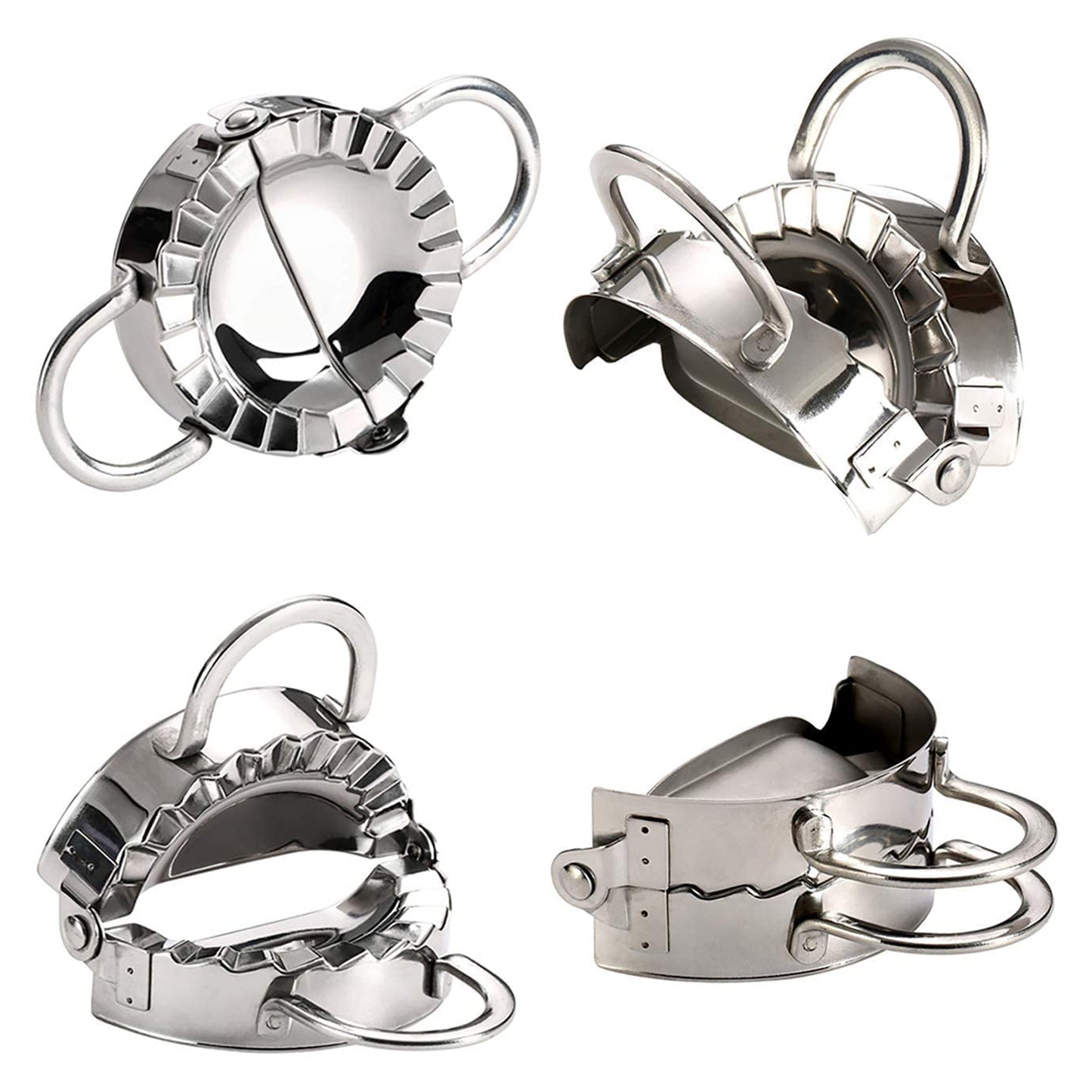 2219 Stainless Steel Dumpling Maker | Dough Cutter & Pie Mold Tool