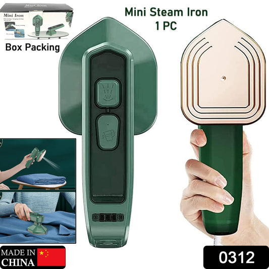 0312 Mini Steam Iron – Handheld Garment Steamer for Travel & Home