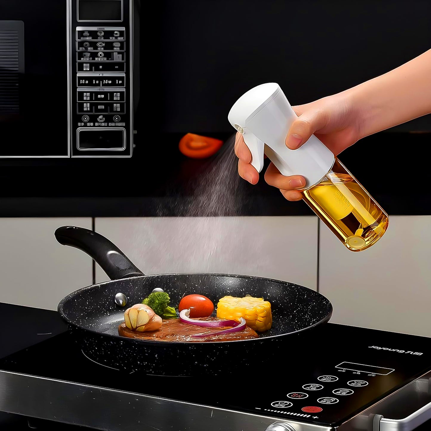Plastic Oil Spray Bottle | 250ML Oil Dispenser for Air Fryer, Salad, Baking & Frying (1 Pc)