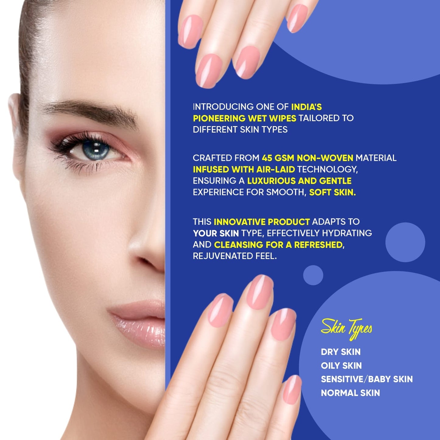 Refreshing Facial Wet Wipes (25 pcs)