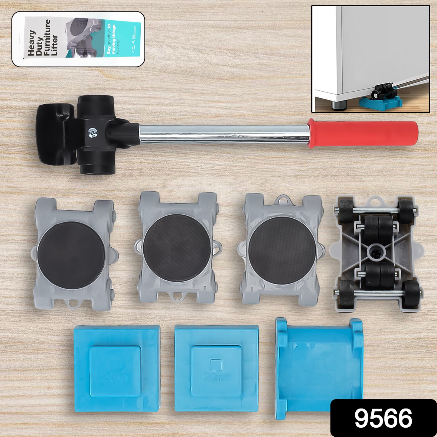 Furniture Lifter & Movers Tool Set – 8 Pc