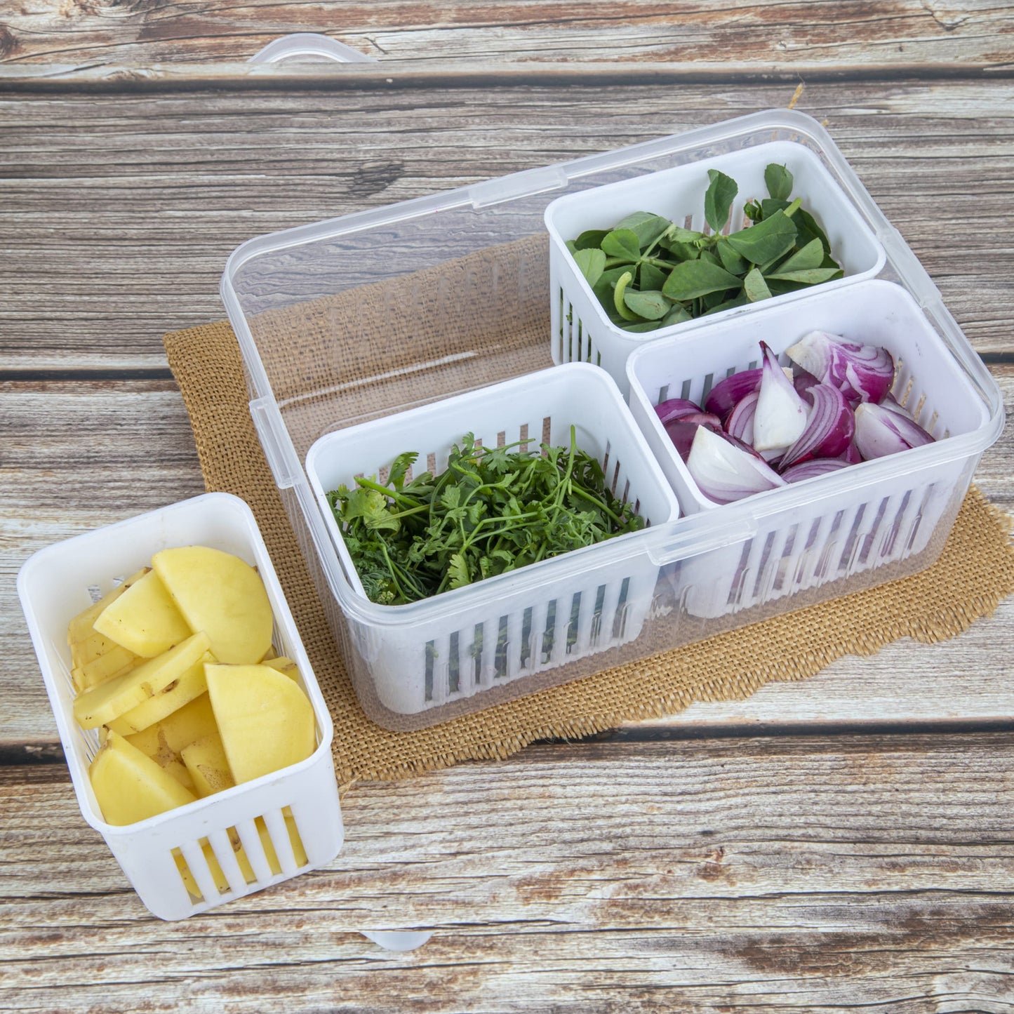 Fridge & Freezer Storage Box (1 Pc)