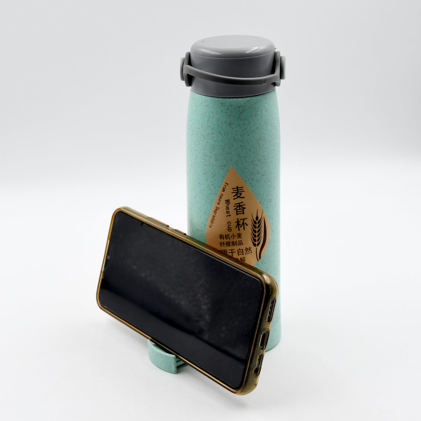 Portable Wheat Fragrance Glass Water Bottle 380ml