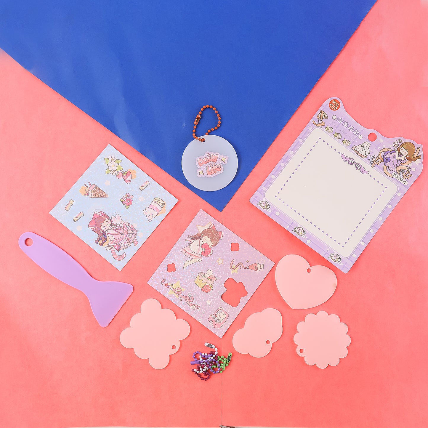 DIY Shrink Art Keychain Kit