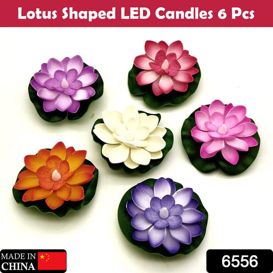 Floating Lotus LED Candles – Pack of 6