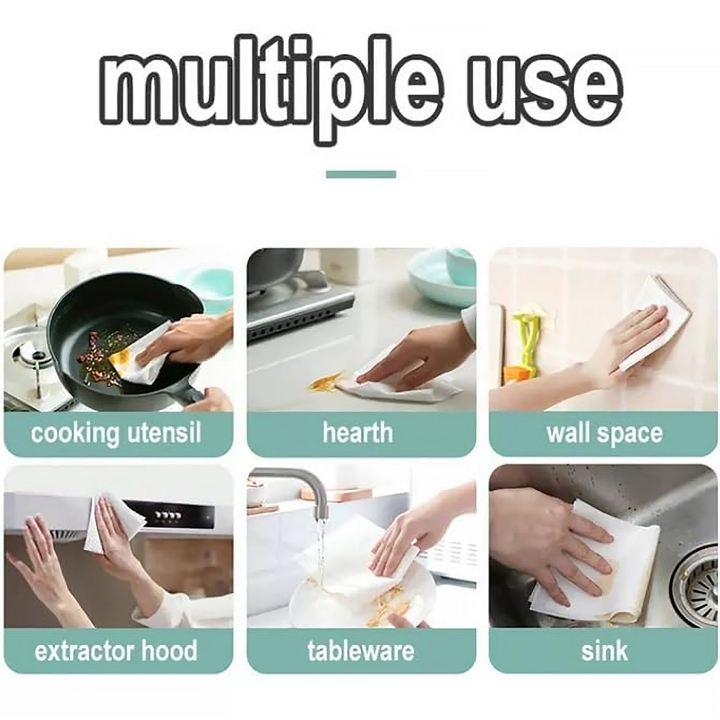 8220 Kitchen Cleaning Wipes | Heavy Oil & Grease Remover (80 Pcs)