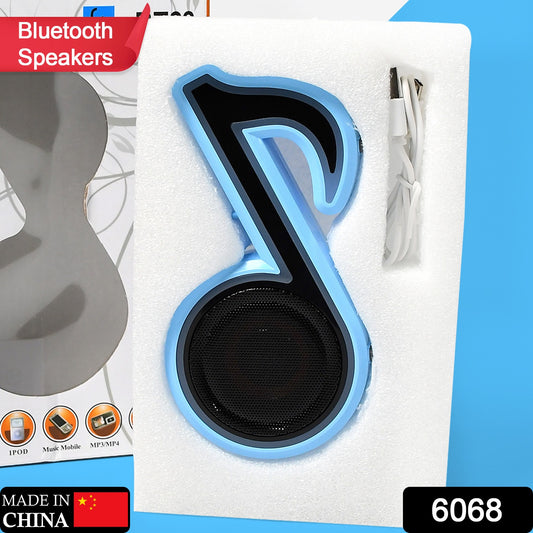 6068 Mini Music Note LED Bluetooth Speaker