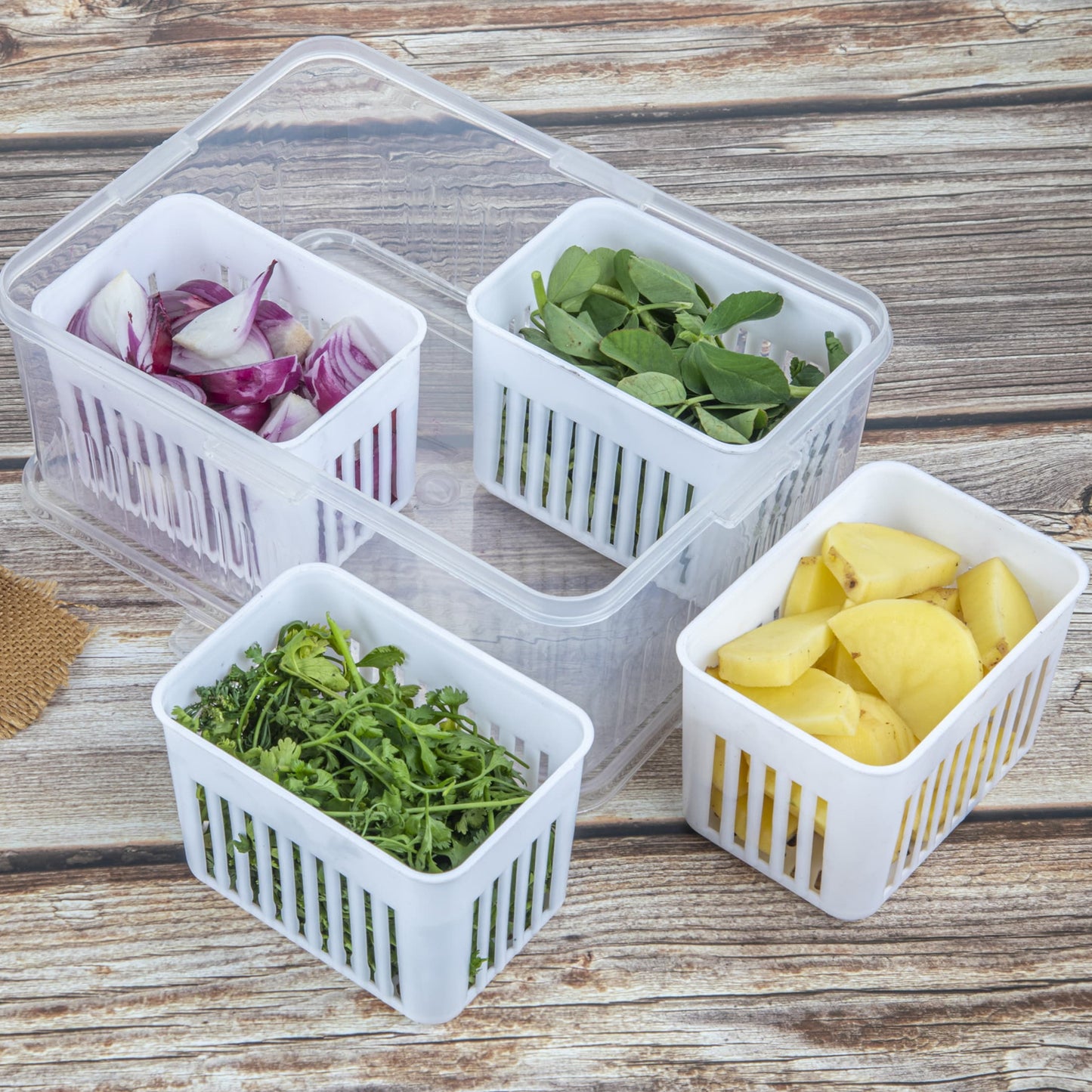 Fridge & Freezer Storage Box (1 Pc)