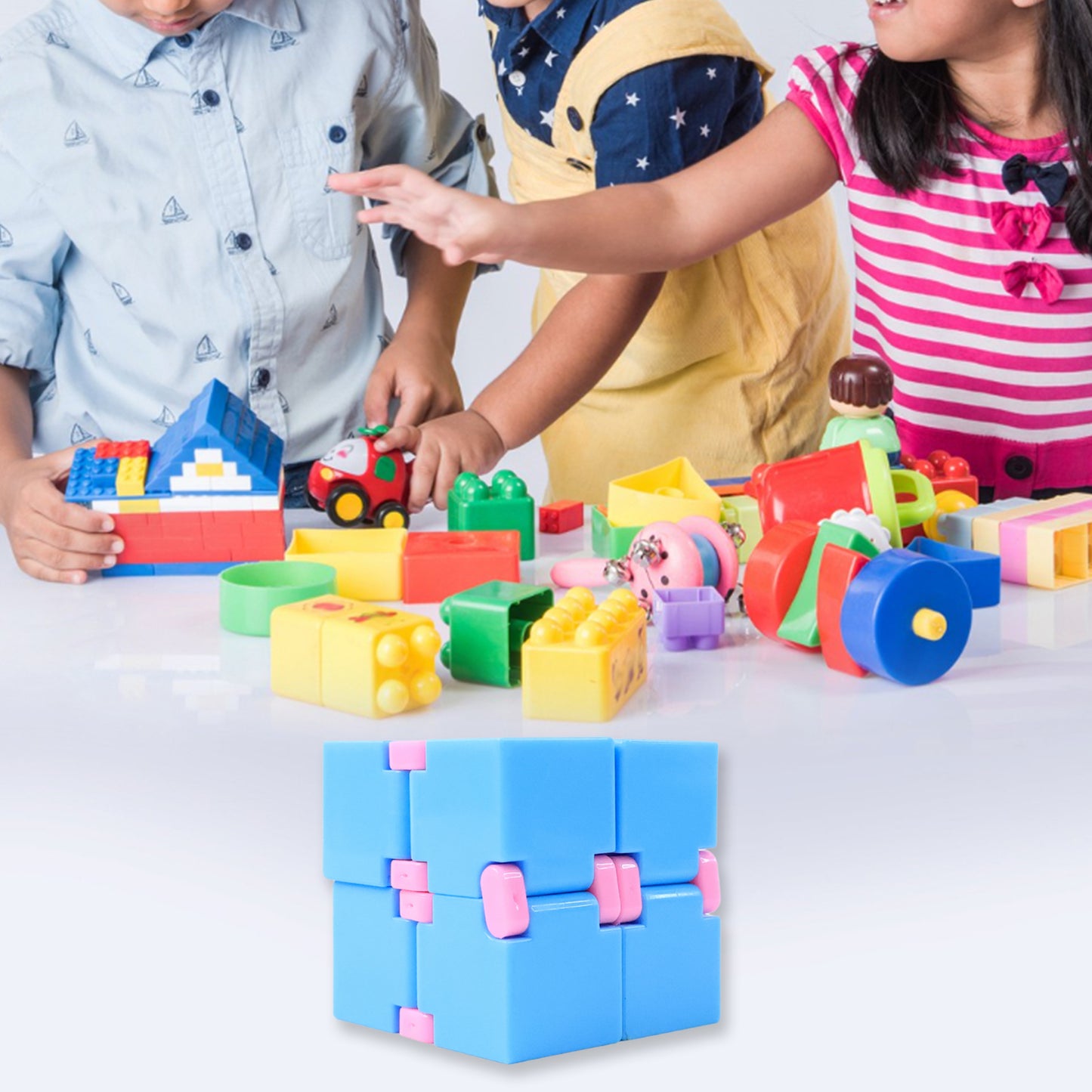 Infinity Cube Fidget Toy Stress Relief Hand Puzzle For Kids