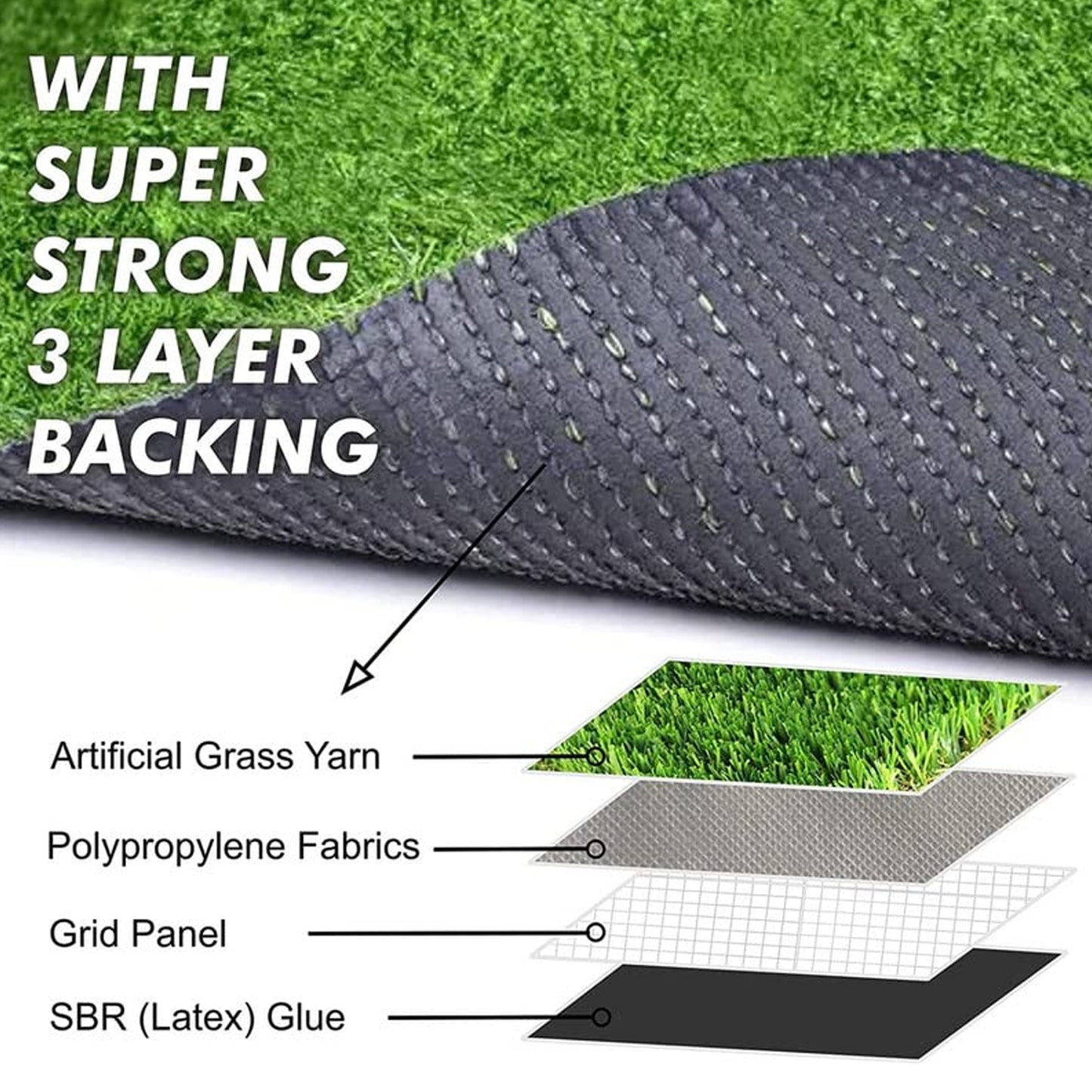 0612 Artificial Grass Carpet for Balcony, Garden & Doormat