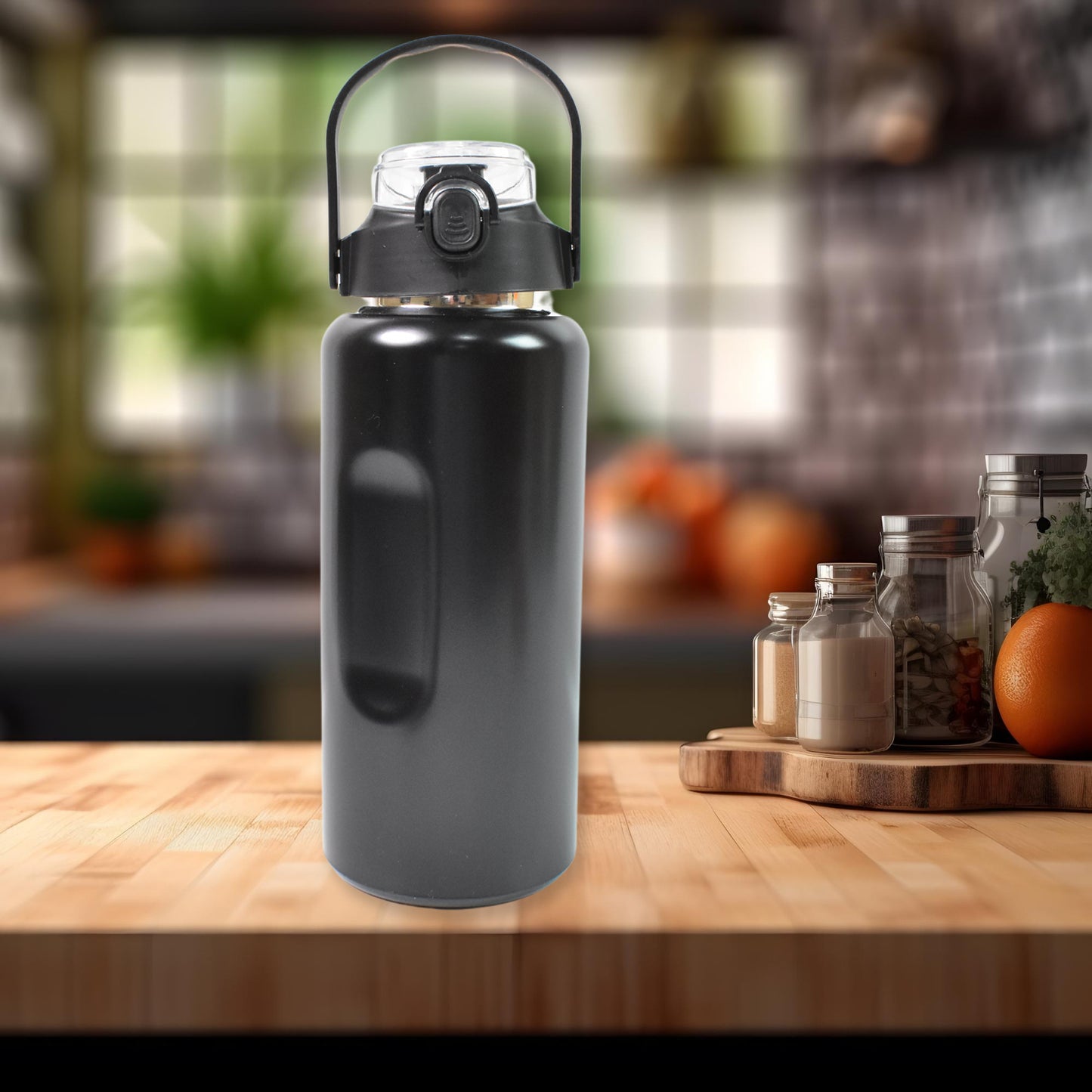 3-in-1 Stainless Steel Insulated Water Bottle Set (1600ml)