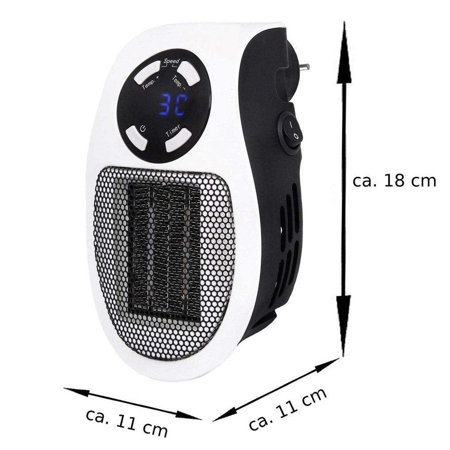 6033Portable Low Wattage Electric Heater (500W)