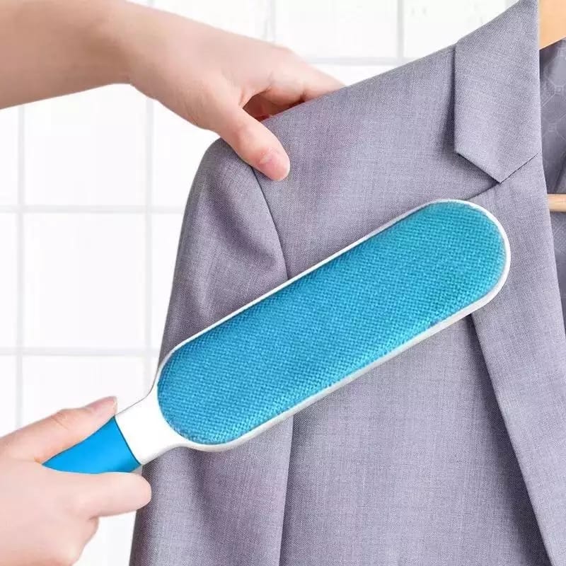 1241 Pet Hair Remover – Double-Sided Self-Cleaning & Reusable Fur Brush with Travel Size