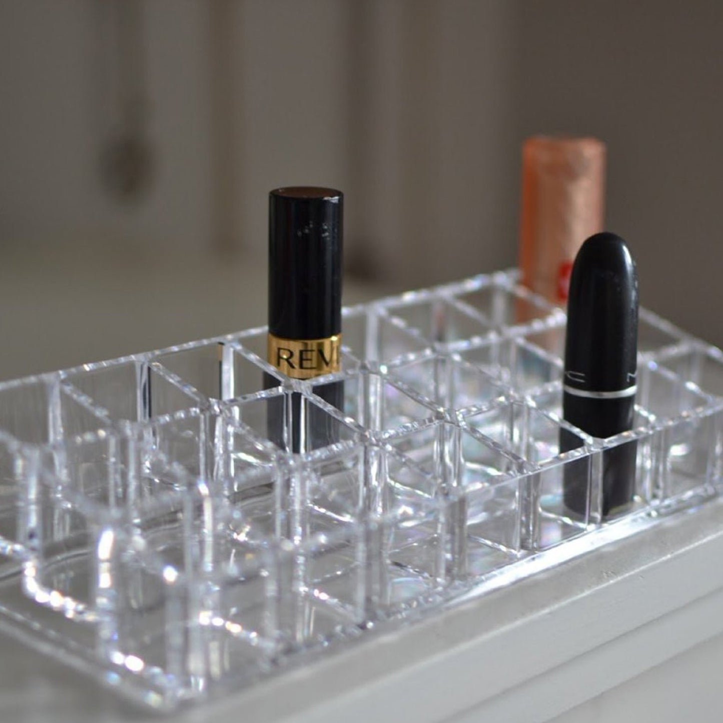 6093 Acrylic Multi-Purpose Lipstick & Cosmetics Stand – 24 Sections