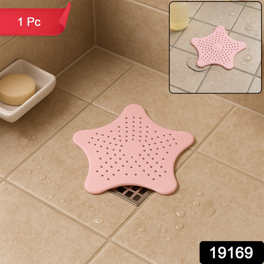 Baby Pink Star-Shaped Sink & Drain Hair Catcher
