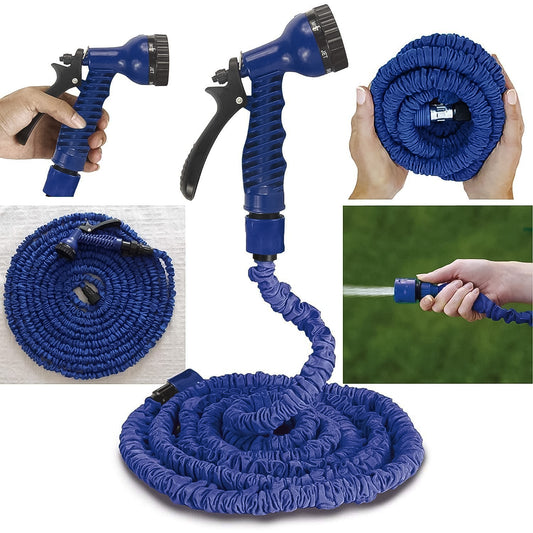 Expandable Magic Garden Hose with Spray Gun (Mix Color)