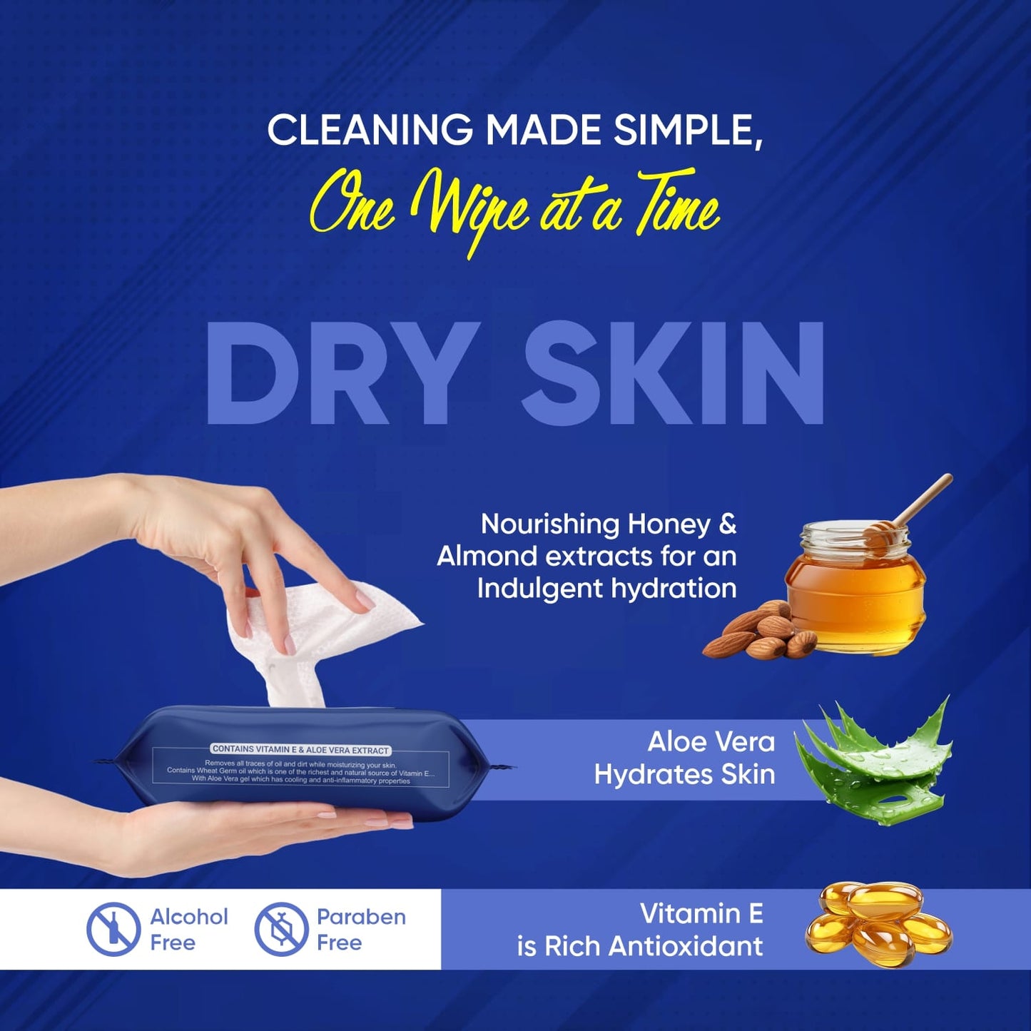 Refreshing Facial Wet Wipes (25 pcs)