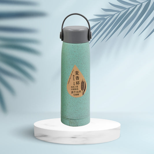 Portable Wheat Fragrance Glass Water Bottle 380ml