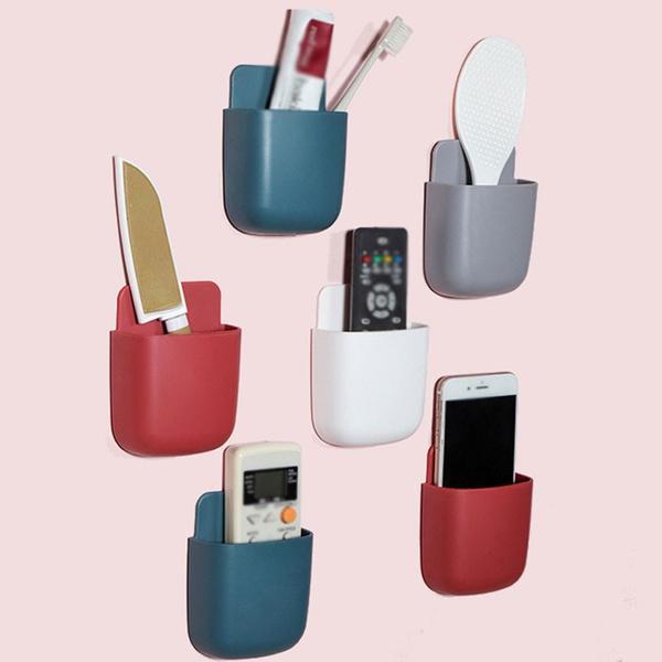 1379 Wall Mounted Storage Box – Remote & Phone Organizer