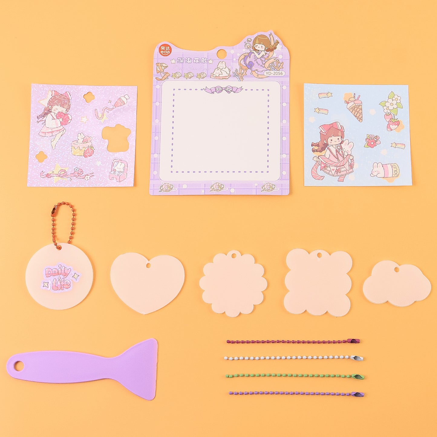 DIY Shrink Art Keychain Kit