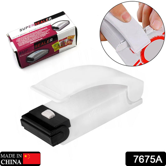 7675a  Mini Portable Bag Sealer – Handy Plastic Pouch Heat Sealing Machine (1 Pc)