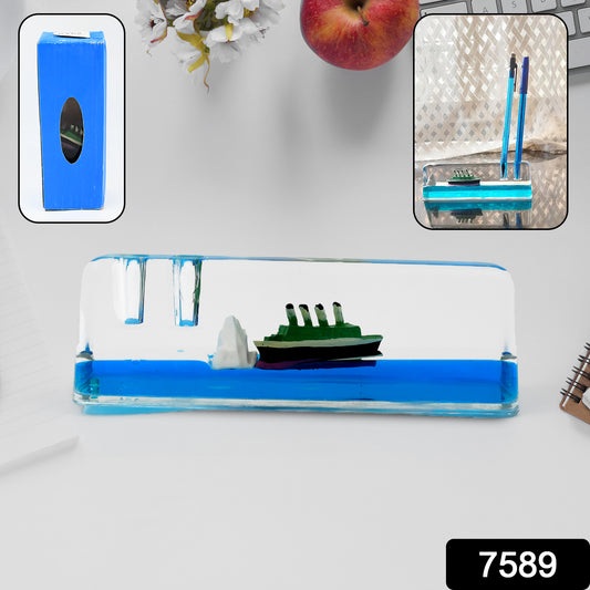 7589 Floating Water Cruiser Ship Ornament for Car & Home