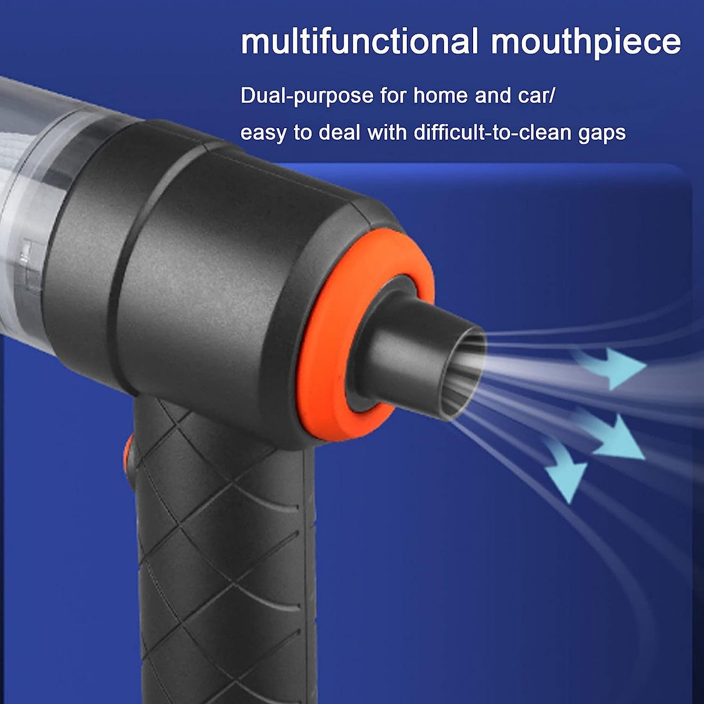 0390 2-in-1 Handheld Wireless Car & Home Vacuum Cleaner – USB Rechargeable
