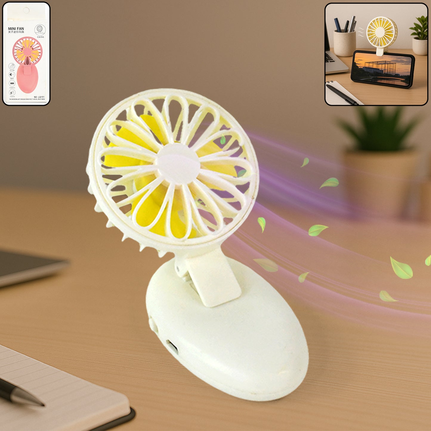 17708 Mini USB Handheld Fan – Portable Rechargeable Fan for Home & Travel