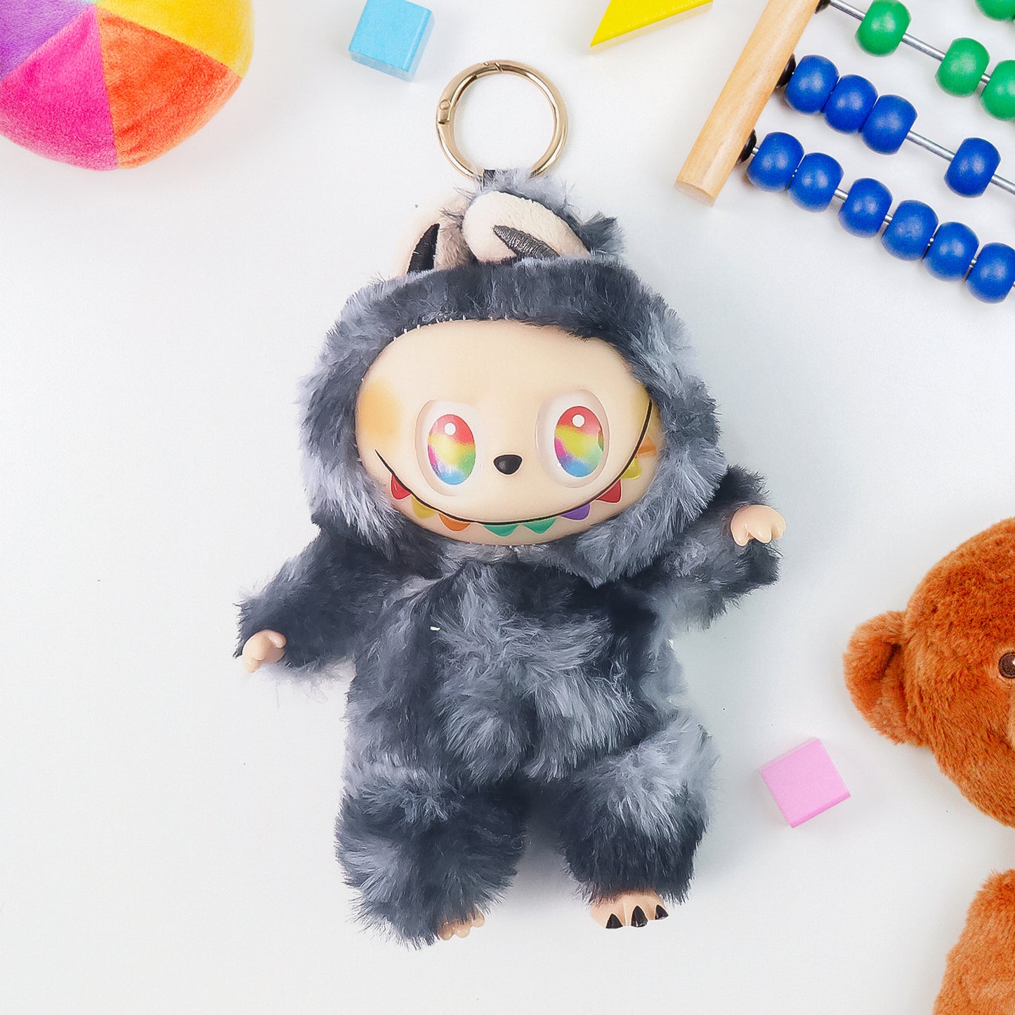 Cartoon Keychain with Hook – Lububu Doll 1 Pc