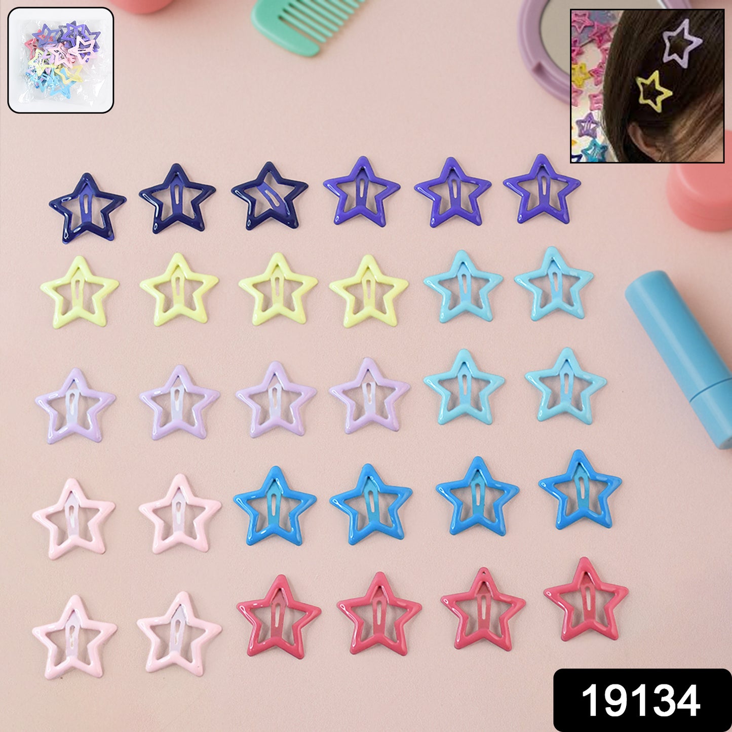 Metal Hair Clip Set
