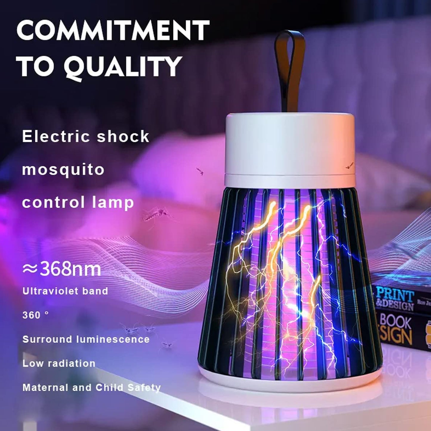 6402Mosquito Killer USB Powered Bug Zapper Lamp