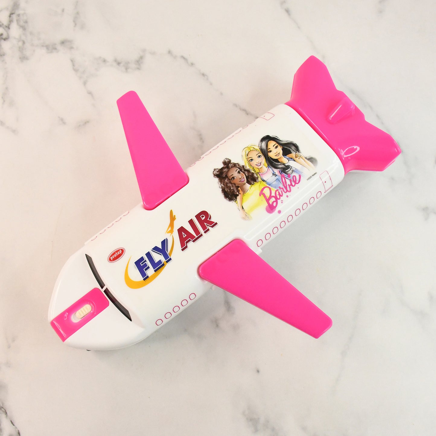 Airplane-shaped Compass Box With Led Light And Built-in Sharpener