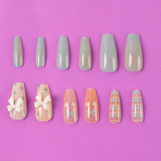 Press-On Artificial Nails Set(12Pcs)