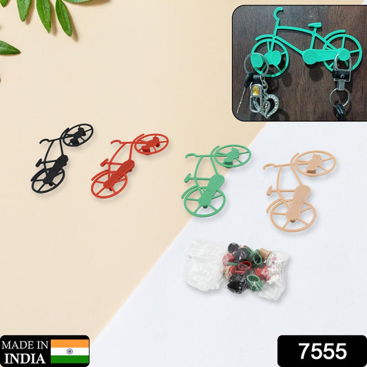 7555 Bicycle Shape Key Holder – Pack of 4