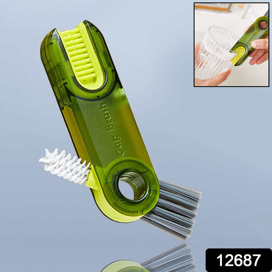 12687 Multifunctional Bottle & Cup Cleaning Brush – 1 Pc