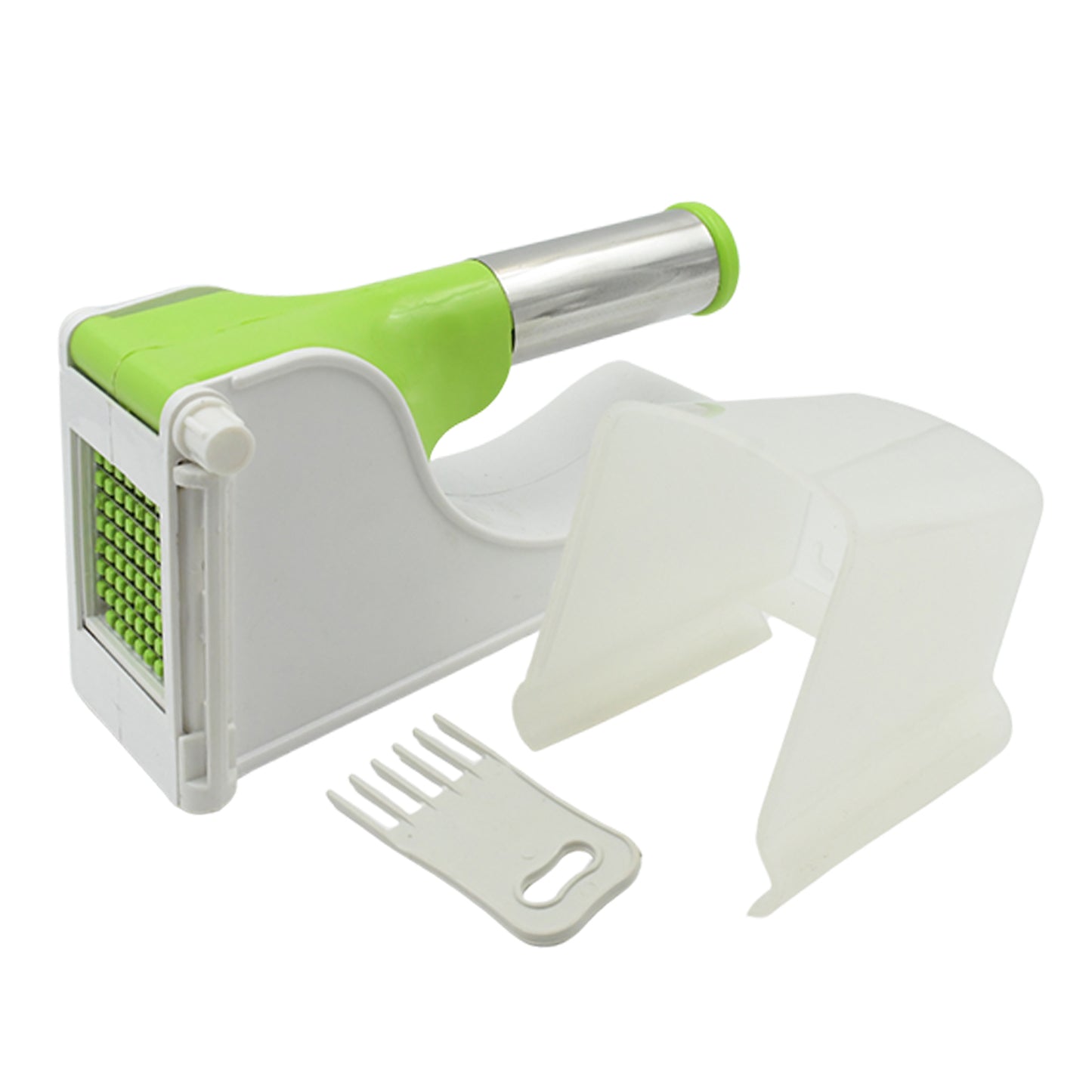 114 Plastic Potato Chipser | French Fry &amp; Chips Cutter with Container