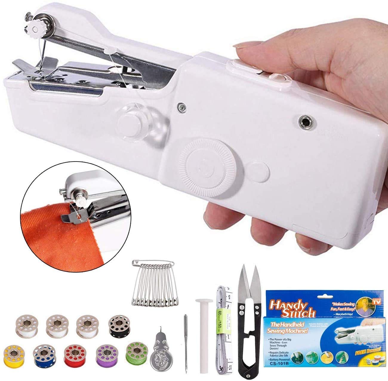 1232 Handheld Portable Mini Electric Cordless Sewing Machine – Beginner Friendly