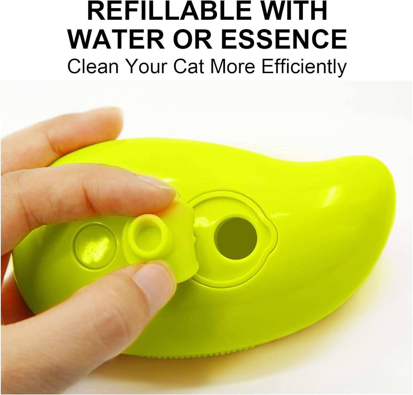 12918 3-in-1 Cat Steamy Brush – Rechargeable Steam Grooming Comb