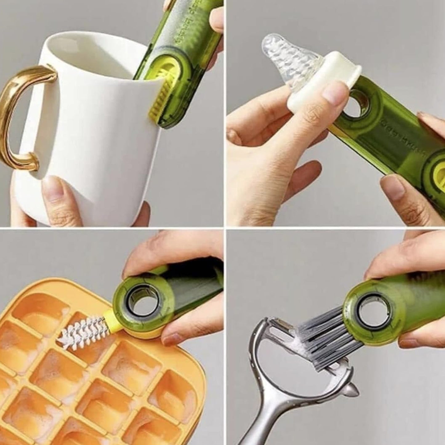 12687 Multifunctional Bottle & Cup Cleaning Brush – 1 Pc