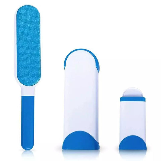 1241 Pet Hair Remover – Double-Sided Self-Cleaning & Reusable Fur Brush with Travel Size