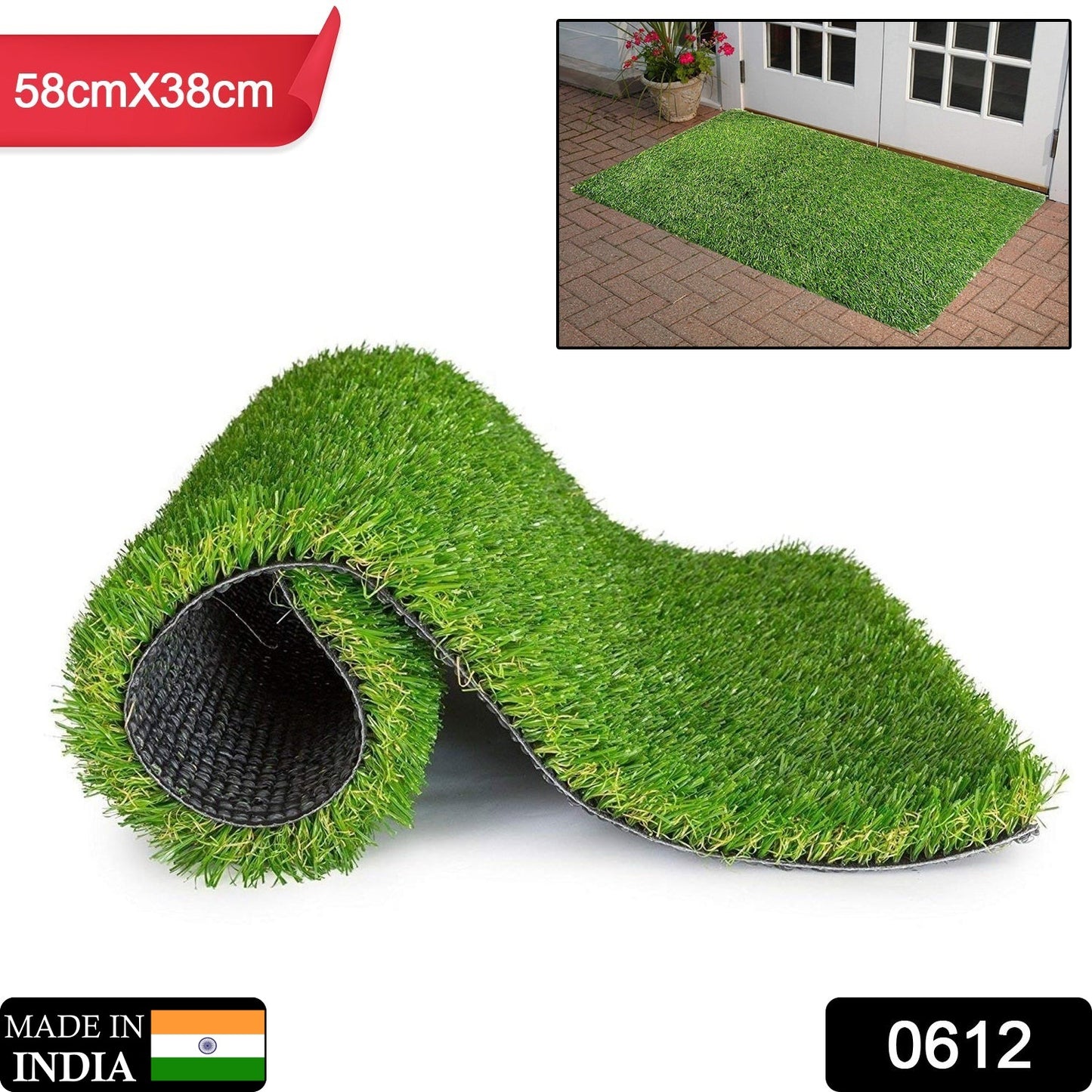 0612 Artificial Grass Carpet for Balcony, Garden & Doormat